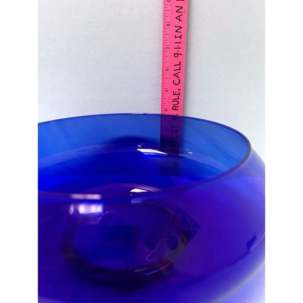 Crisa Mexico Hand-Blown Cobalt Blue Glass‎ Vintage 10